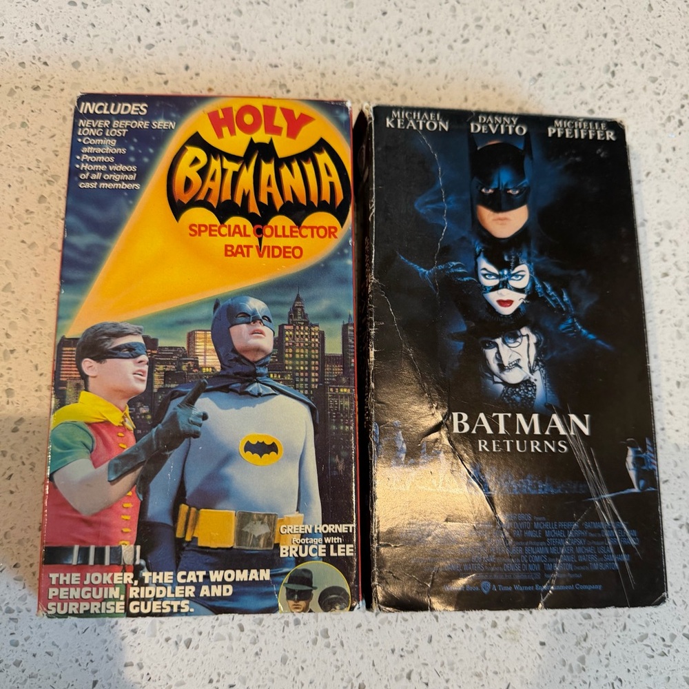Warner Bros. Batman VHS Set - Color (1989 & 1992)